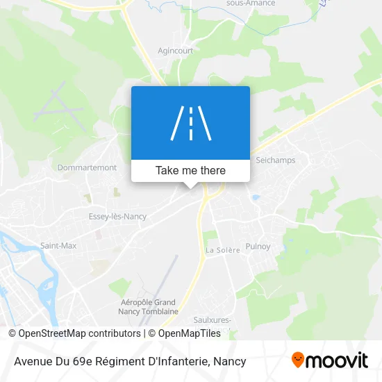 Avenue Du 69e Régiment D'Infanterie map