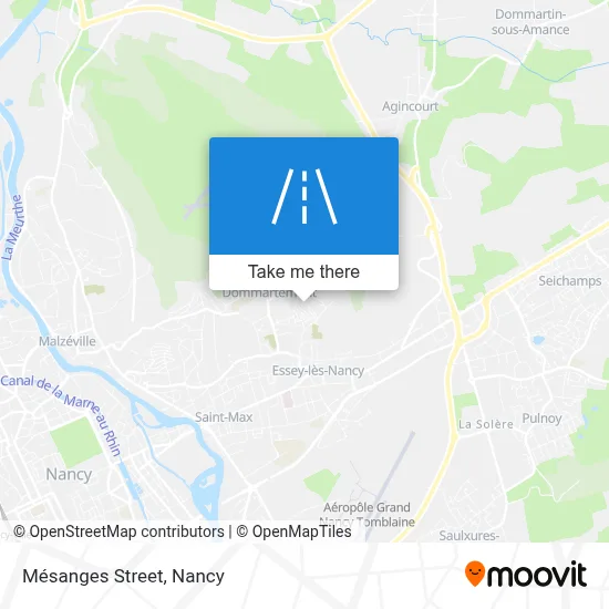 Rue Des Mésanges map