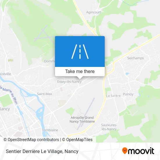 Sentier Derrière Le Village map