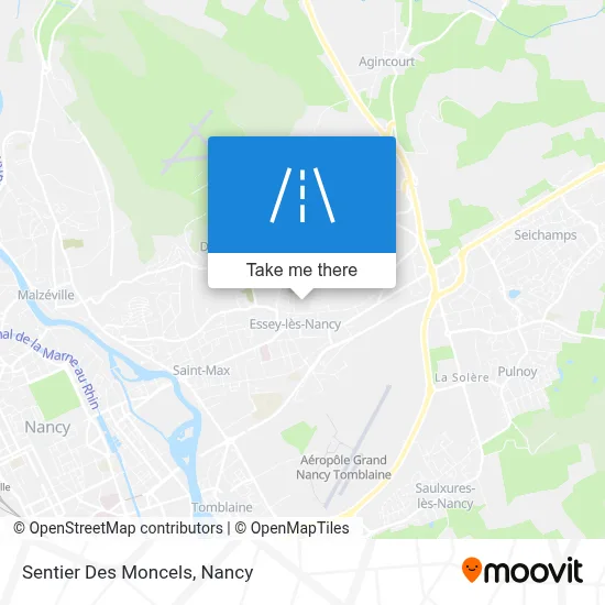 Sentier Des Moncels map