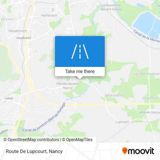 Route De Lupcourt map