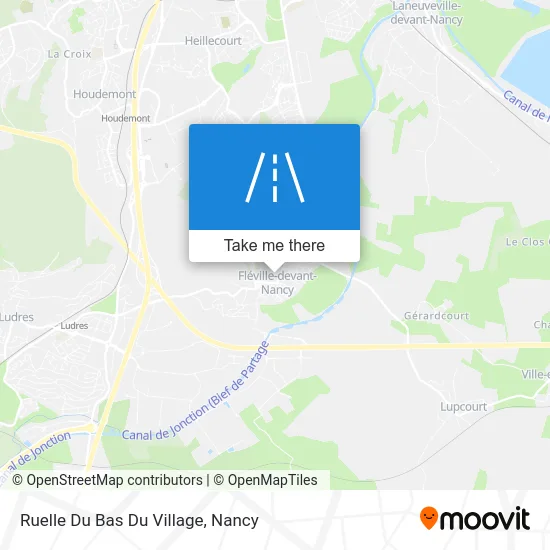 Ruelle Du Bas Du Village map