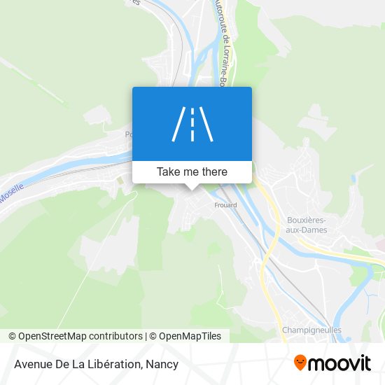 Mapa Avenue De La Libération