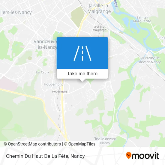 Chemin Du Haut De La Fête map