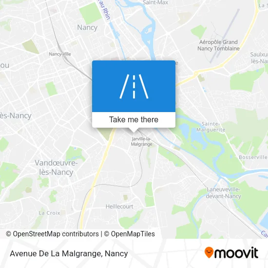 Avenue De La Malgrange map