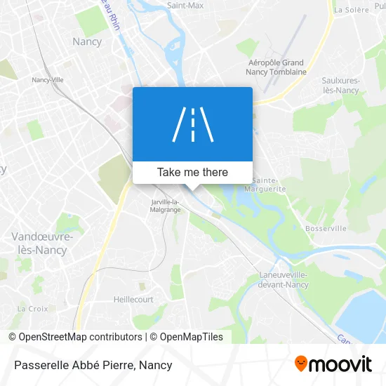 Passerelle Abbé Pierre map