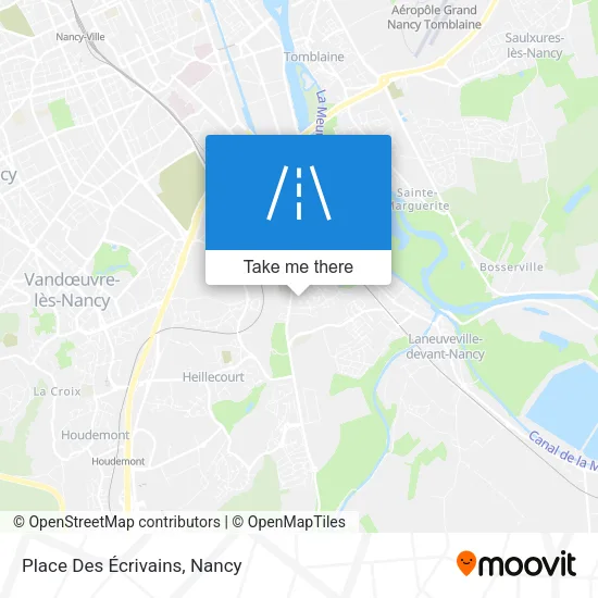 Place Des Écrivains map