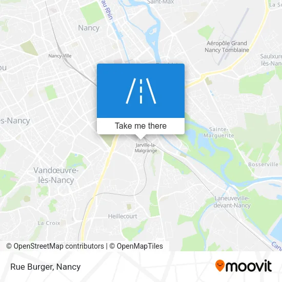 Rue Burger map