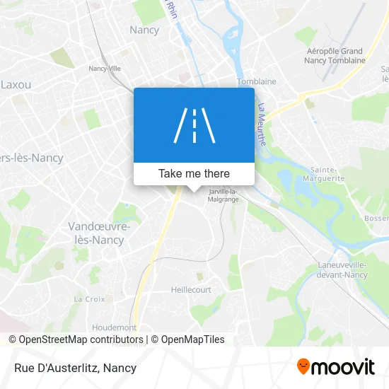 Mapa Rue D'Austerlitz