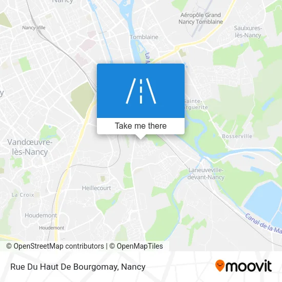 Rue Du Haut De Bourgomay map