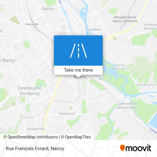 Rue François Evrard map