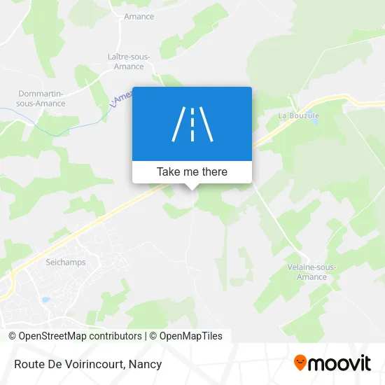 Route De Voirincourt map
