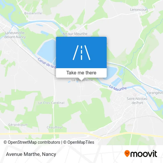 Avenue Marthe map
