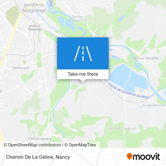 Chemin De La Géline map