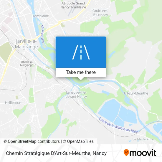 Chemin Stratégique D'Art-Sur-Meurthe map