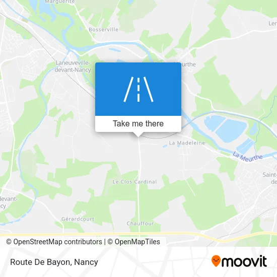 Route De Bayon map