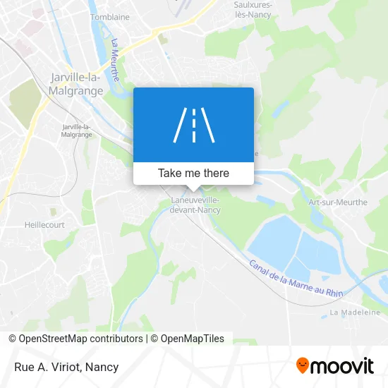 Rue A. Viriot map