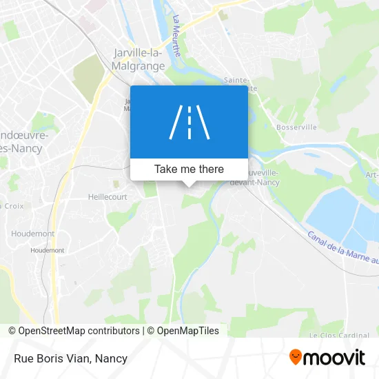 Rue Boris Vian map