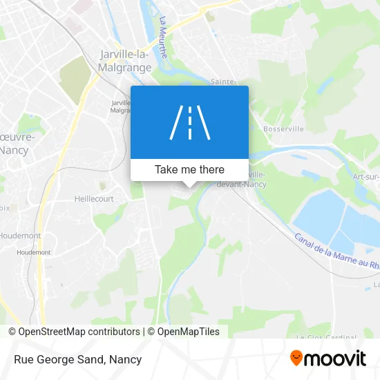 Rue George Sand map