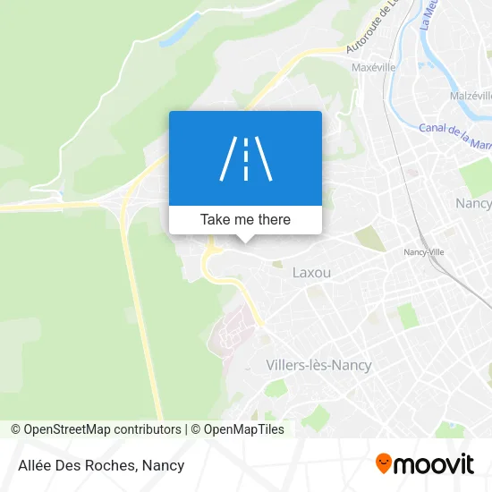 Allée Des Roches map