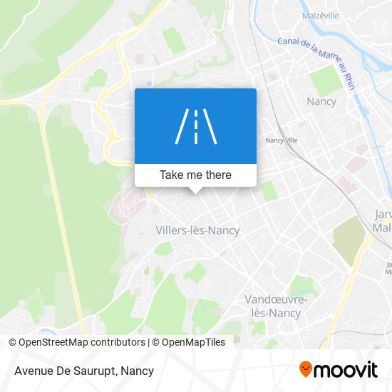 Mapa Avenue De Saurupt