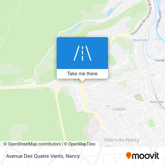Avenue Des Quatre Vents map
