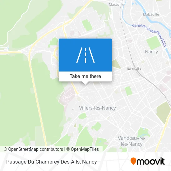 Passage Du Chambrey Des Ails map