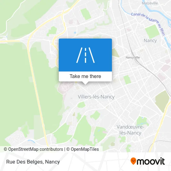 Rue Des Belges map