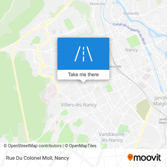 Mapa Rue Du Colonel Moll