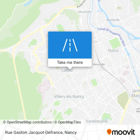 Rue Gaston Jacquot-Defrance map
