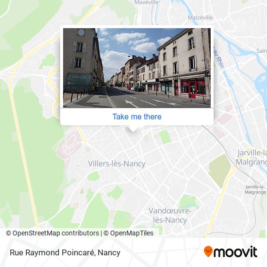 Mapa Rue Raymond Poincaré