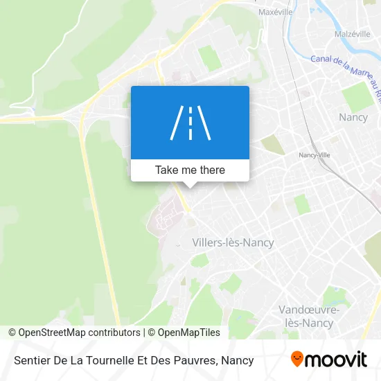 Sentier De La Tournelle Et Des Pauvres map
