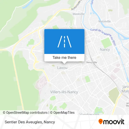 Sentier Des Aveugles map