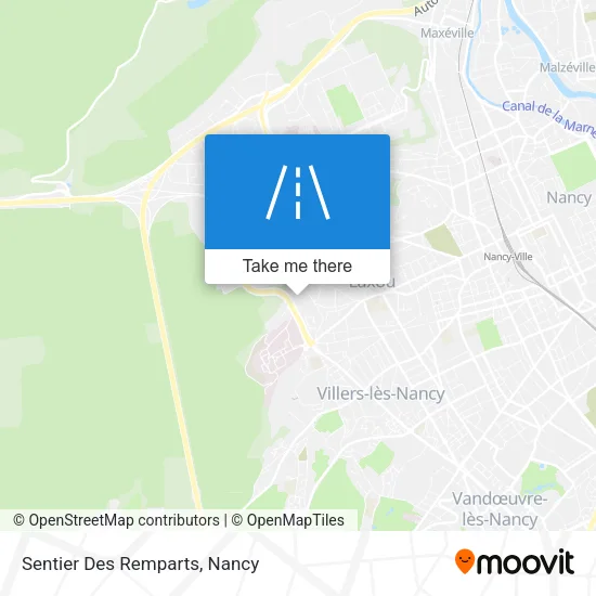 Sentier Des Remparts map