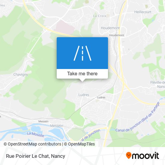 Rue Poirier Le Chat map