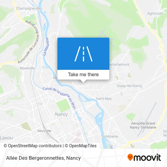 Allée Des Bergeronnettes map
