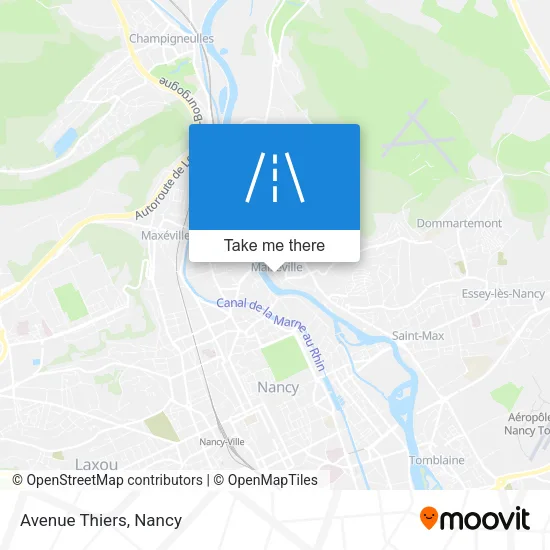 Avenue Thiers map