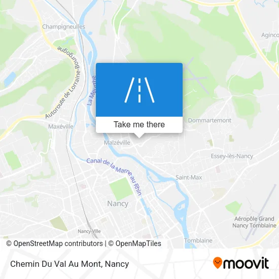 Chemin Du Val Au Mont map