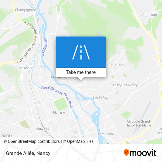 Grande Allée map