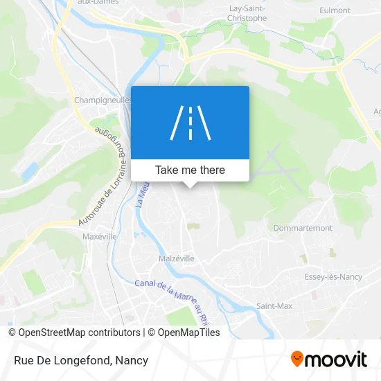 Mapa Rue De Longefond