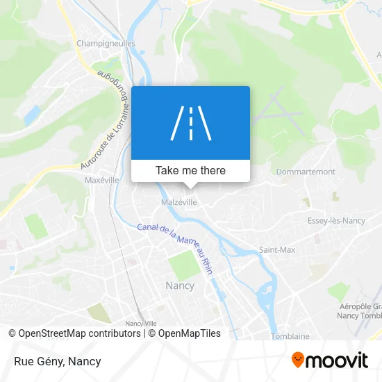 Rue Gény map