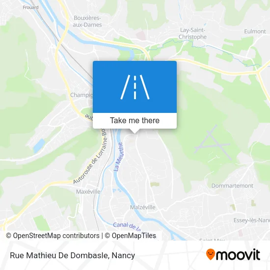 Rue Mathieu De Dombasle map