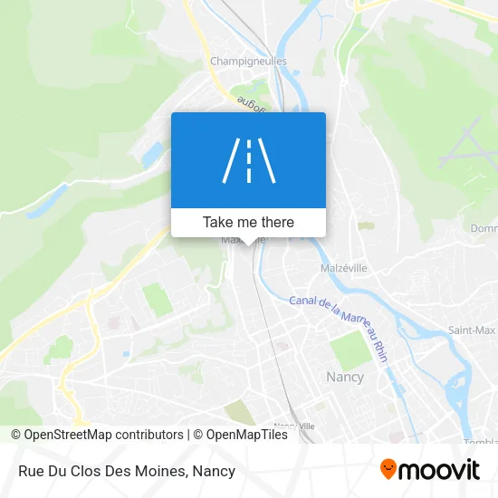 Rue Du Clos Des Moines map