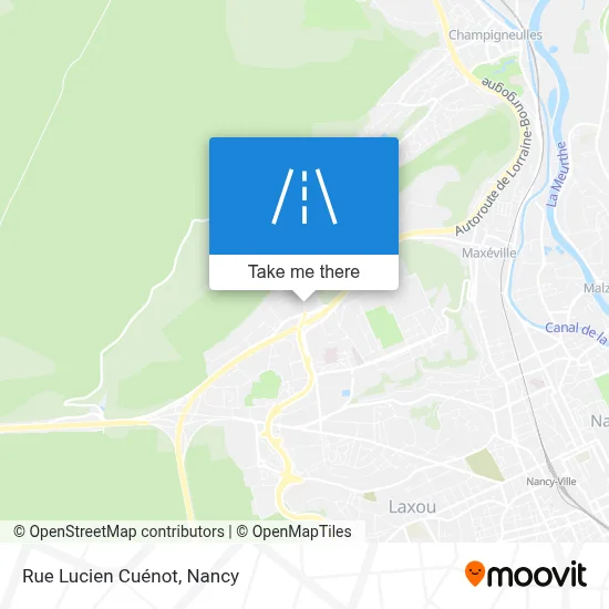 Rue Lucien Cuénot map