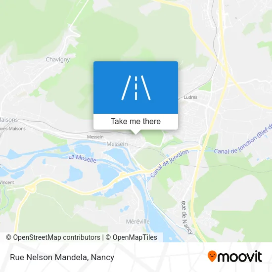 Rue Nelson Mandela map