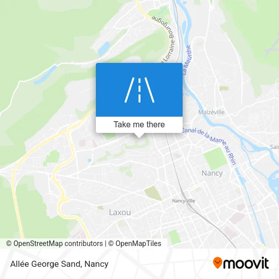 Allée George Sand map