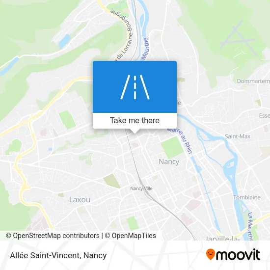 Allée Saint-Vincent map