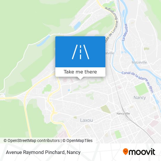 Avenue Raymond Pinchard map