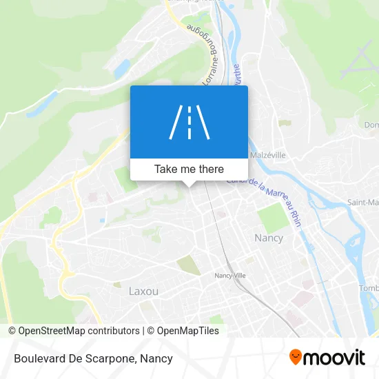 Boulevard De Scarpone map