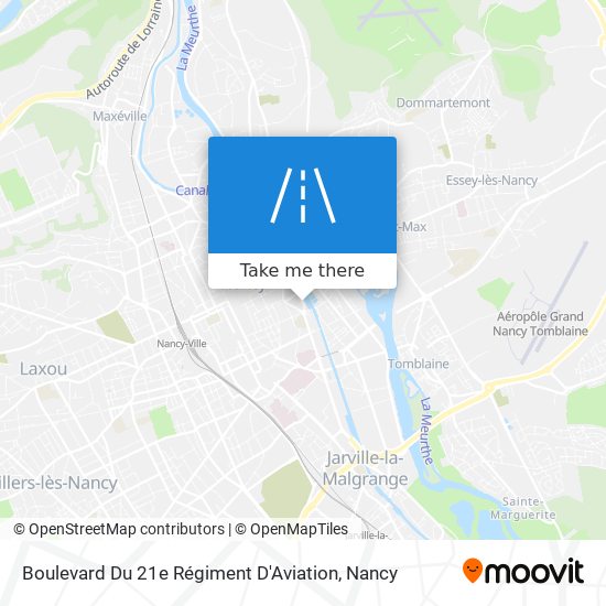 Mapa Boulevard Du 21e Régiment D'Aviation